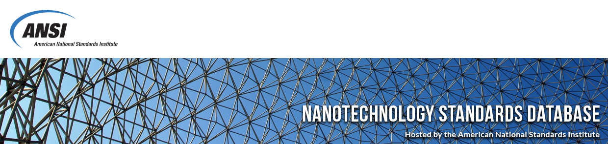 Nanotechnology Standards Database